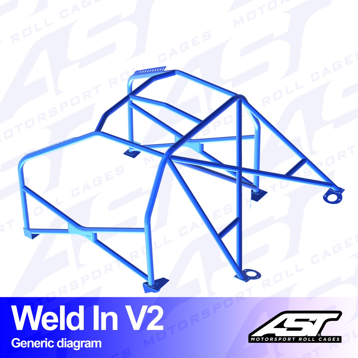 AST Rollcages V2 Einschweißbarer 8-Punkt-Überrollkäfig für Nissan 200SX S14 / S14A - The Performance Shop | Your #1 Source for Performance Parts