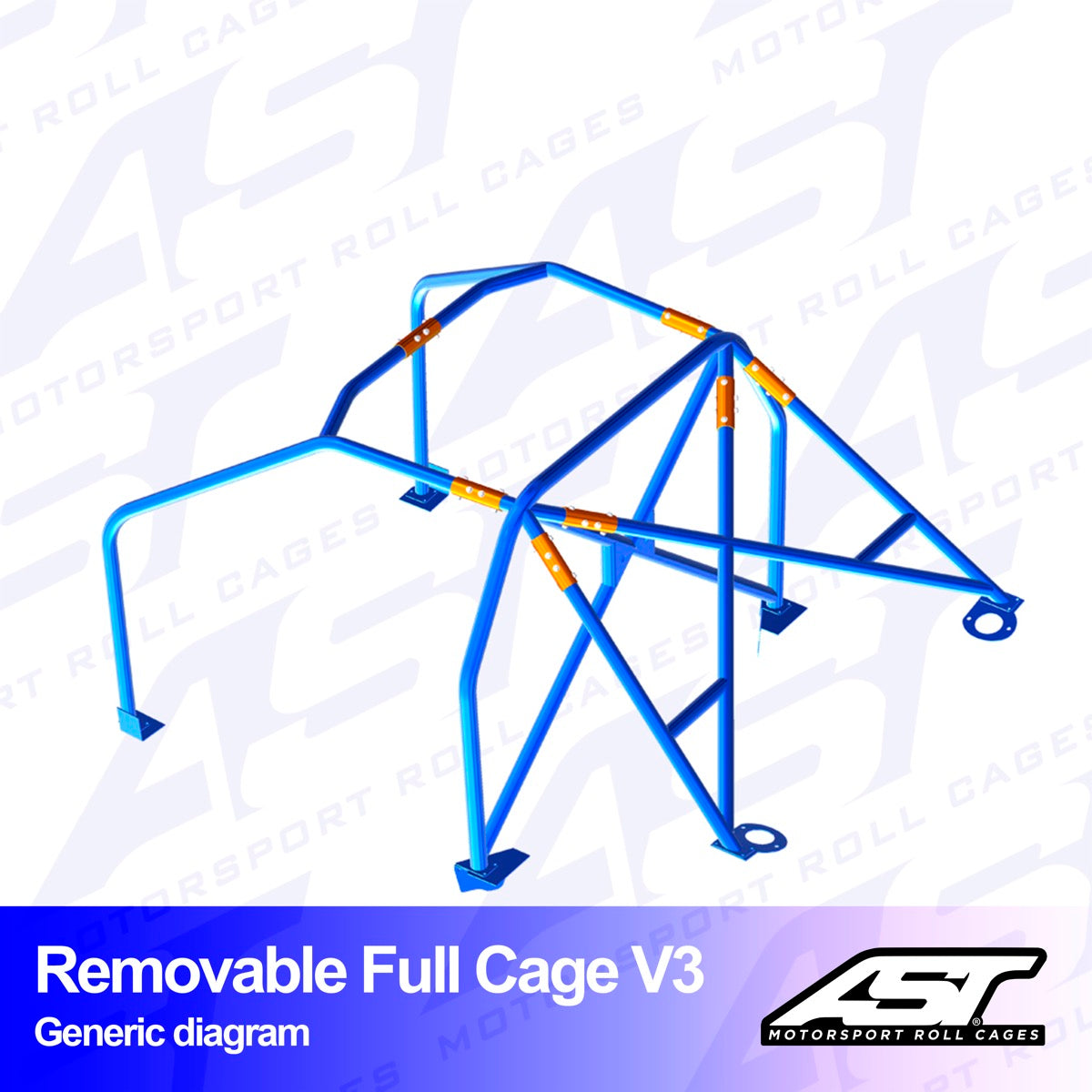 AST Rollcages V3 Abnehmbarer, verschraubter 6-Punkt-Überrollkäfig für Opel Astra F - The Performance Shop | Your #1 Source for Performance Parts