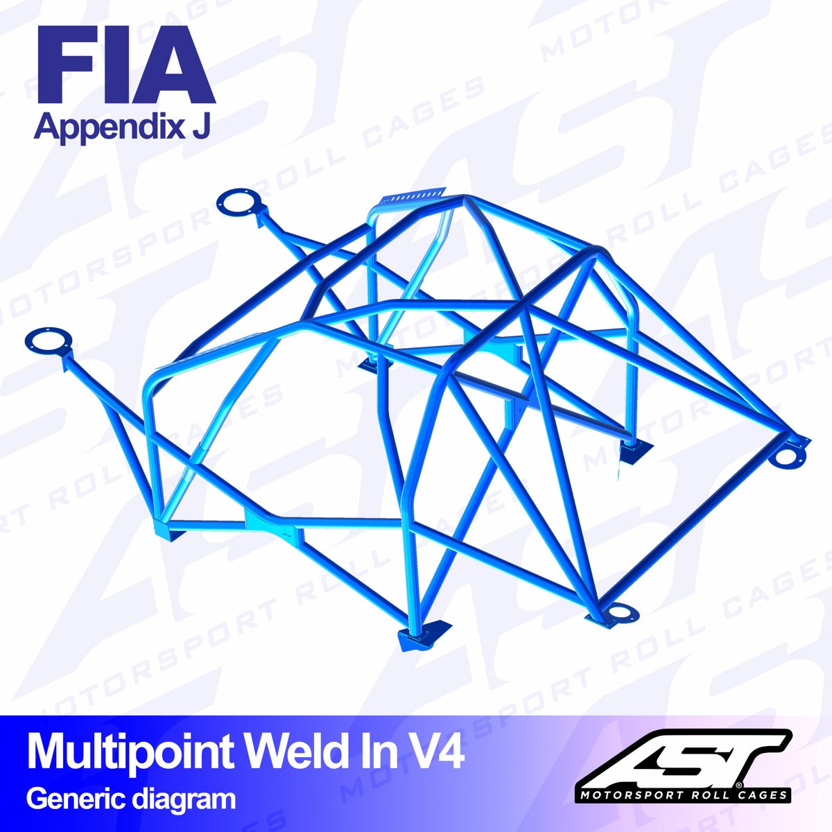 AST Überrollkäfige V4 Einschweißbarer 10-Punkt-Überrollkäfig für Peugeot 106 – FIA - The Performance Shop | Your #1 Source for Performance Parts