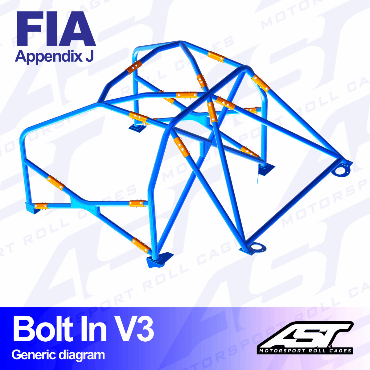 AST Rollcages V3 Bolt-In 6-Punkt-Überrollkäfig für Nissan Sunny – FIA - The Performance Shop | Your #1 Source for Performance Parts