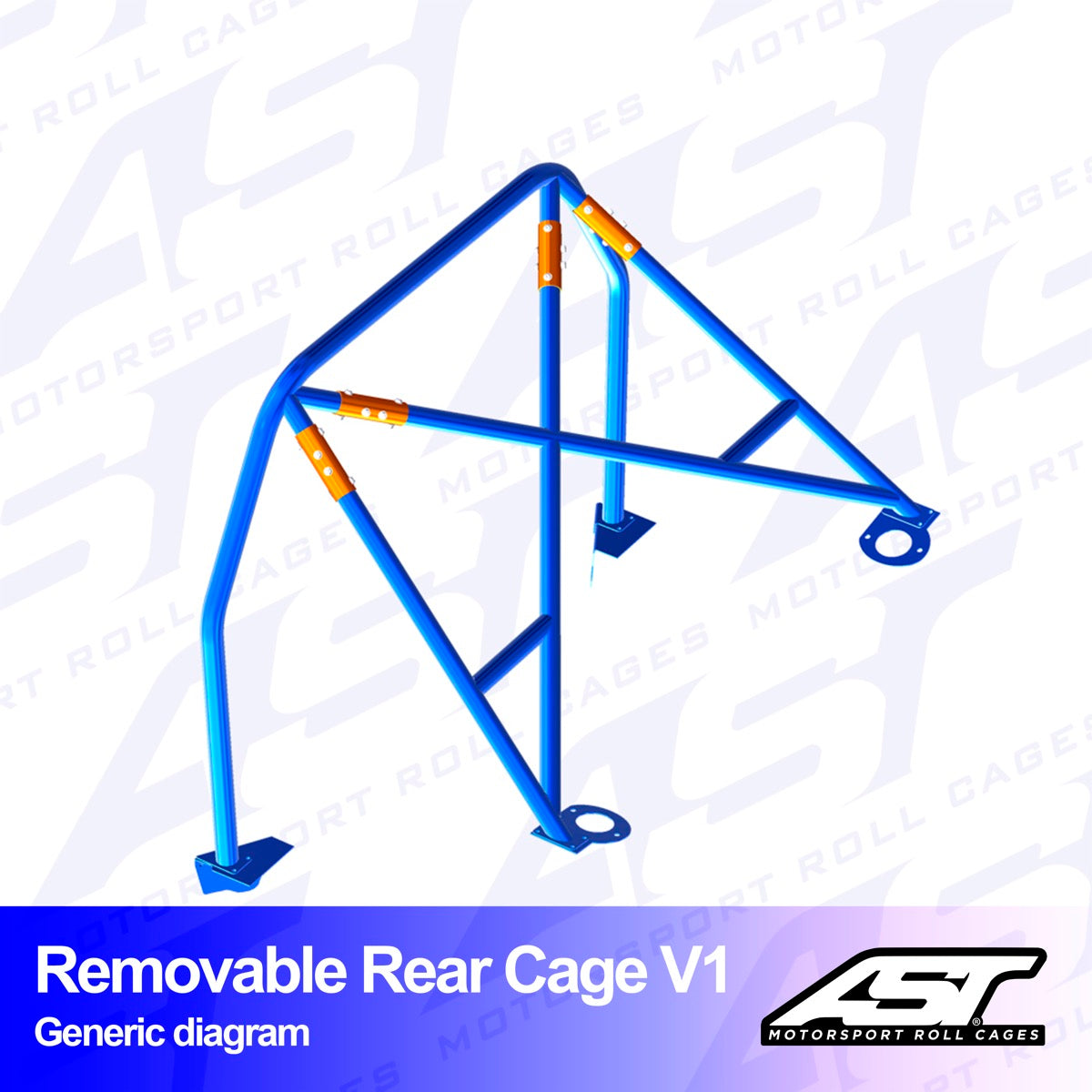 AST Rollcages V1 Abnehmbarer, verschraubter hinterer Überrollkäfig für Peugeot 207 - The Performance Shop | Your #1 Source for Performance Parts