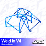 AST Rollcages V4 Einschweißbarer 8-Punkt-Überrollkäfig für Volvo 145 - The Performance Shop | Your #1 Source for Performance Parts