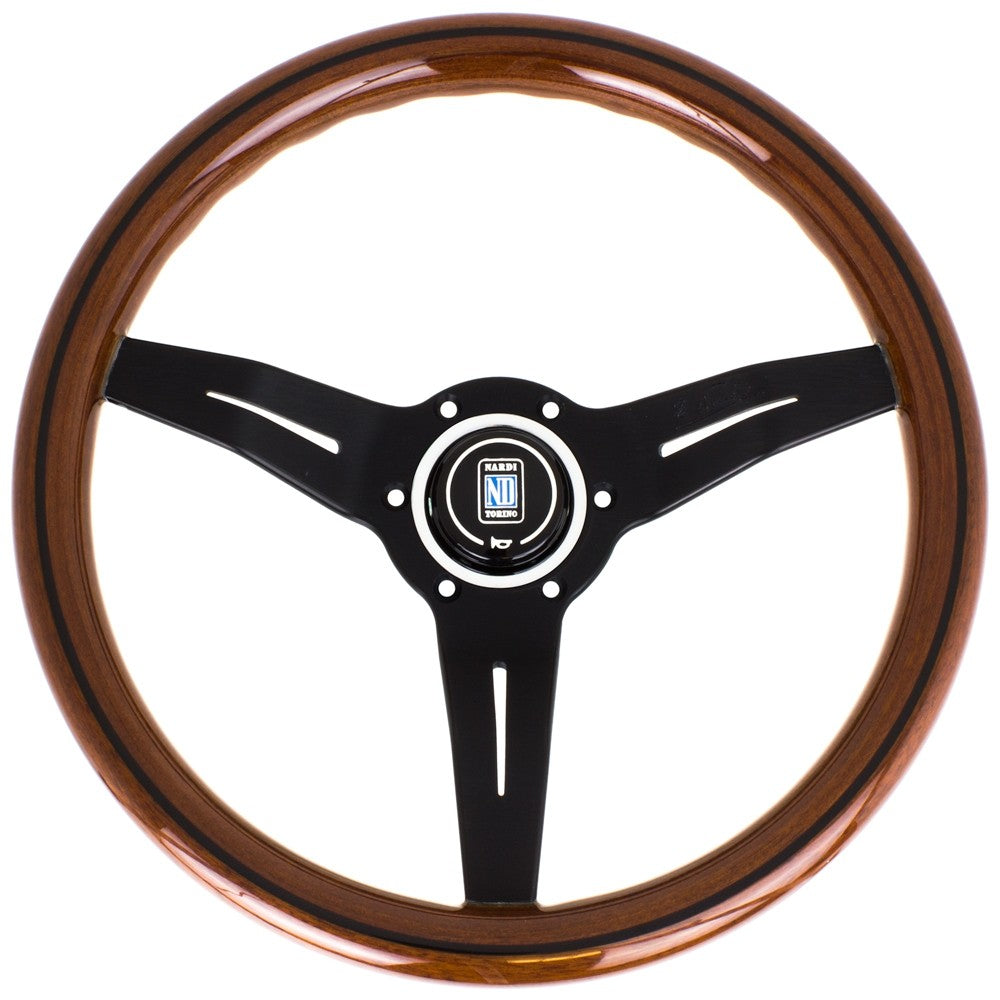 Nardi Deep Corn Lenkrad, Holz, Schwarze Speichen, 50 mm Schüsselung, Durchmesser 33 cm - The Performance Shop | Your #1 Source for Performance Parts