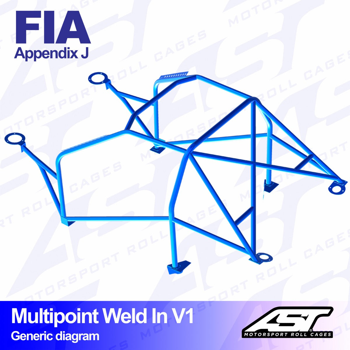 AST Rollcages V1 Einschweißbarer 10-Punkt-Überrollkäfig für Suzuki Swift (AA34S) – FIA - The Performance Shop | Your #1 Source for Performance Parts