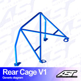 AST Rollcages V1 Einschraubbarer hinterer Überrollkäfig für Fiat Uno - The Performance Shop | Your #1 Source for Performance Parts