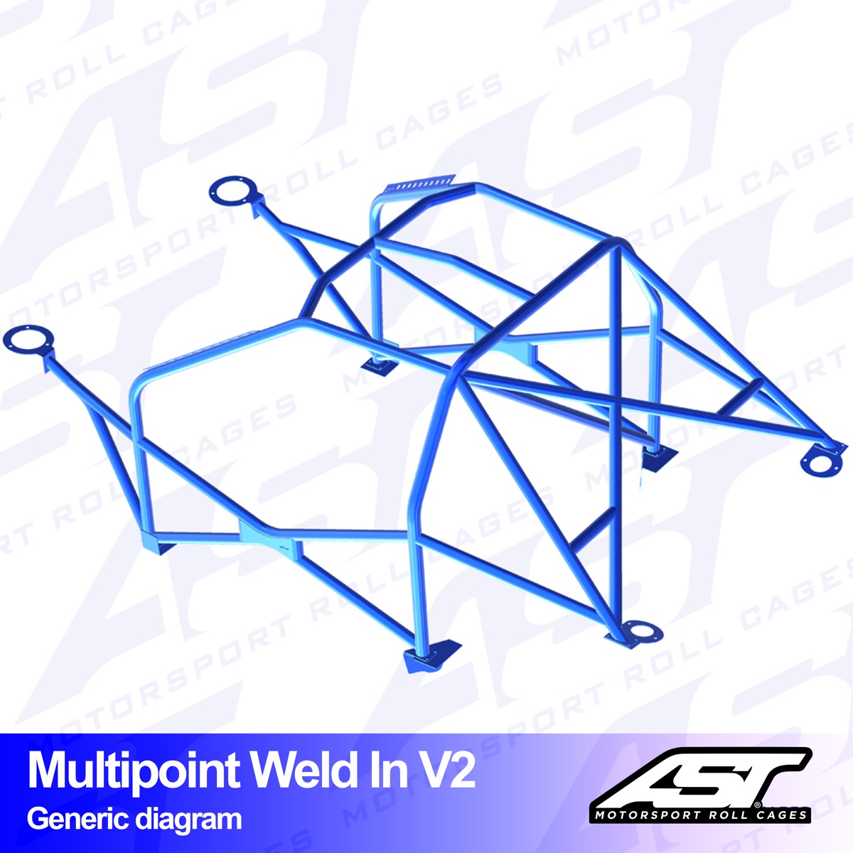 AST Überrollkäfige V2 Einschweißbarer 10-Punkt-Überrollkäfig für Peugeot 407 Coupé - The Performance Shop | Your #1 Source for Performance Parts