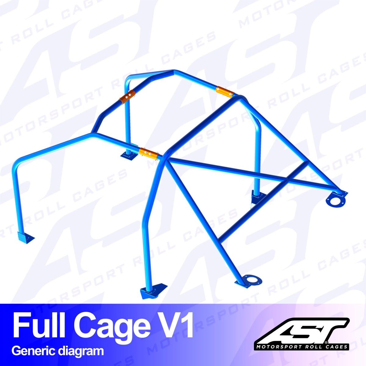 AST Rollcages V1 Bolt-In 6-Punkt-Überrollkäfig für Audi A3 8L – 3-Türer, Quattro - The Performance Shop | Your #1 Source for Performance Parts