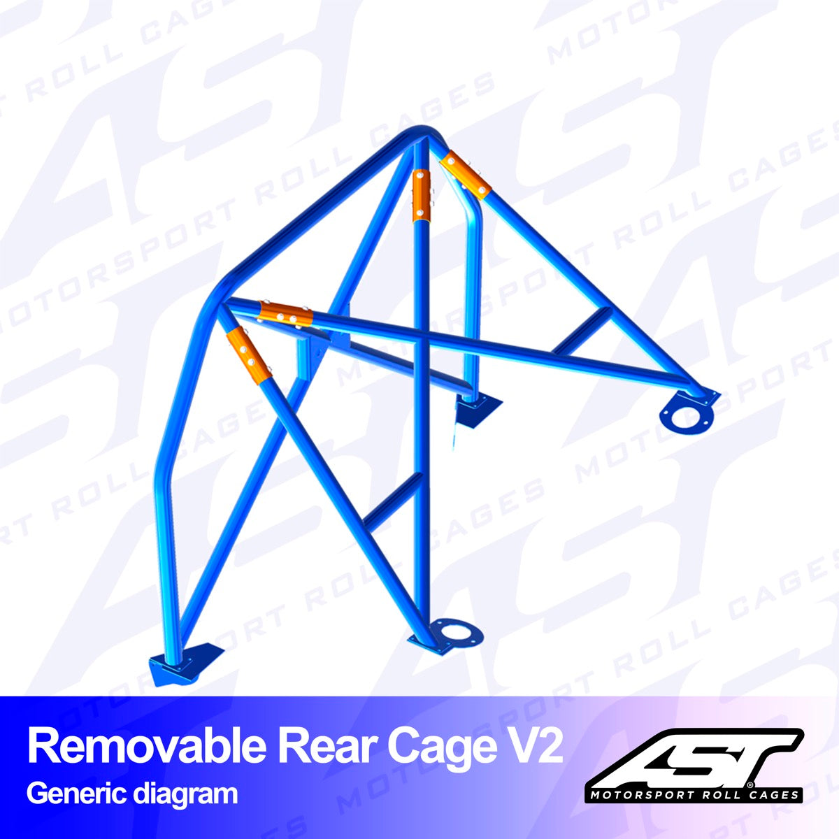 AST Rollcages V2 Abnehmbarer, verschraubter hinterer Überrollkäfig für Lancia Delta Integrale - The Performance Shop | Your #1 Source for Performance Parts