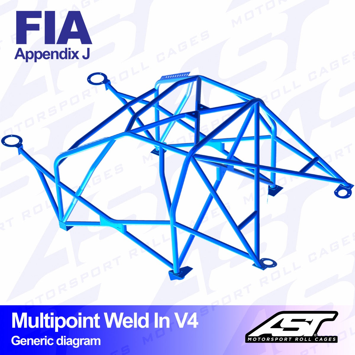 AST Überrollkäfige V4 Einschweißbarer 10-Punkt-Überrollkäfig für Alfa 155 – FIA - The Performance Shop | Your #1 Source for Performance Parts