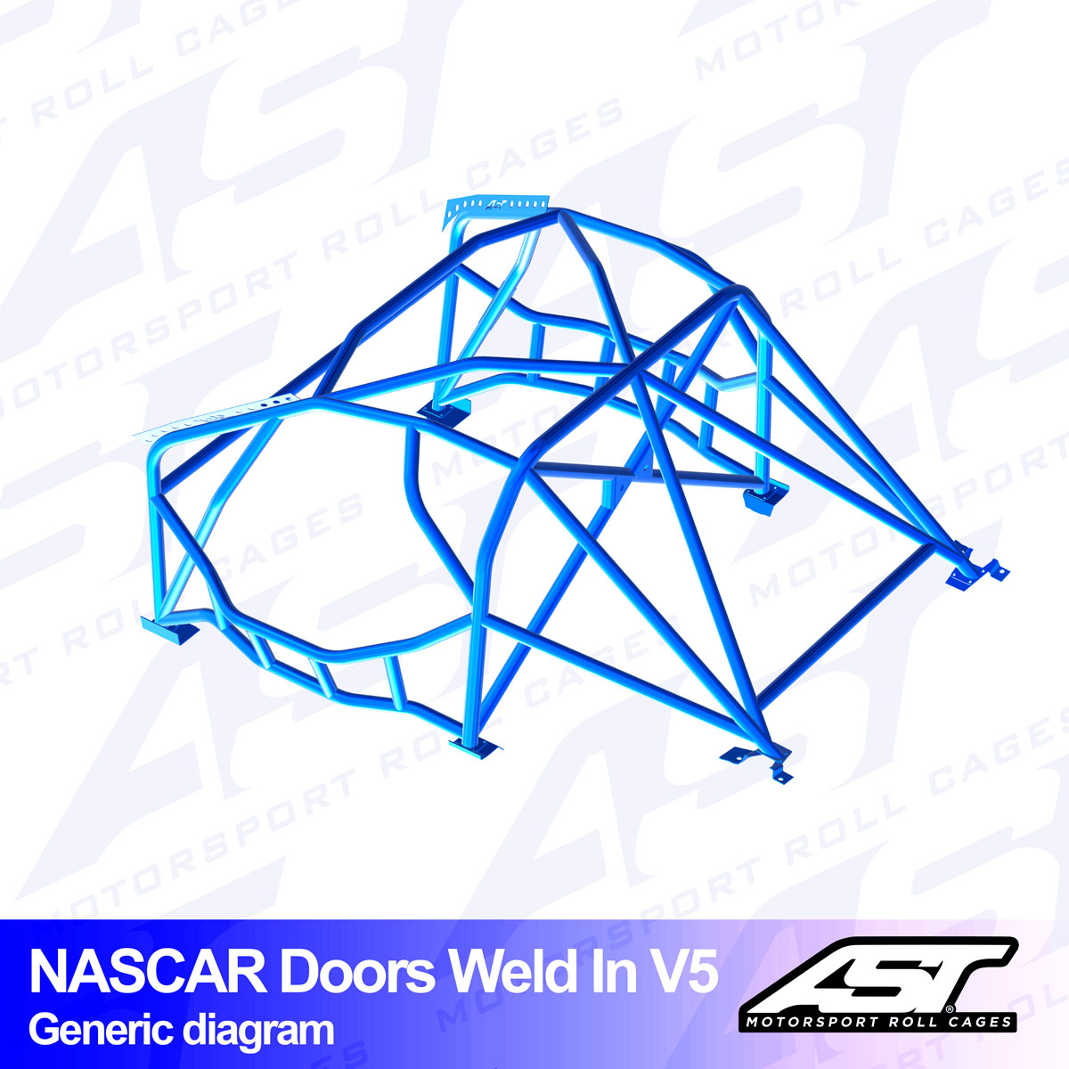 AST Überrollkäfige V5 Nascar Einschweißbarer 8-Punkt-Überrollkäfig für BMW E34 Limousine, RWD - The Performance Shop | Your #1 Source for Performance Parts