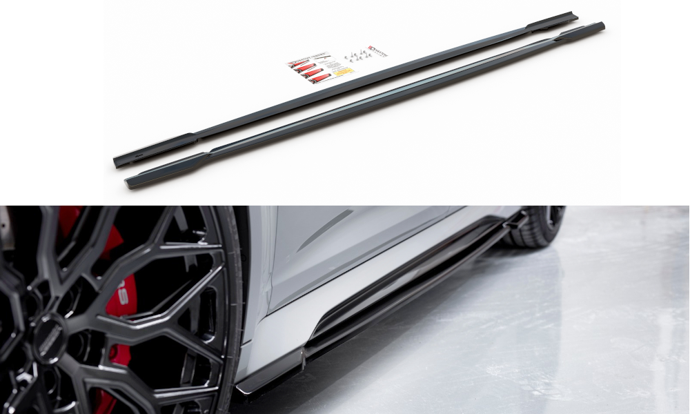 Maxtondesign Seitenschweller V.1 für Audi RS6 C8 schwarz hochglanz - The Performance Shop | Your #1 Source for Performance Parts