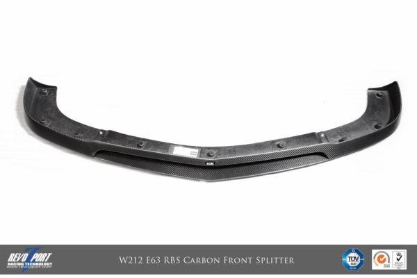 Lèvre avant carbone RevoZport pour Mercedes Benz Classe E W212 E63 AMG "RBS" berline et break pré-lifting