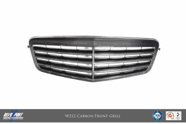 RevoZport Carbon Kühlergrill für Mercedes Benz E-Klasse W212 "Badgeless" Alle W212 Modelle