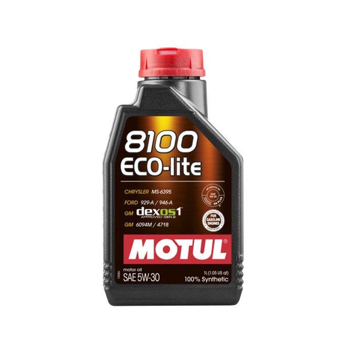 Huile moteur Motul 8100 Eco-Lite Dexos1 5W30 (GM, Honda, Subaru, Toyota...) 1L