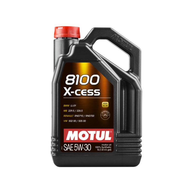 Motul 8100 X-Cess 5W30 Motoröl (BMW, VW, Mercedes, Renault) 5L