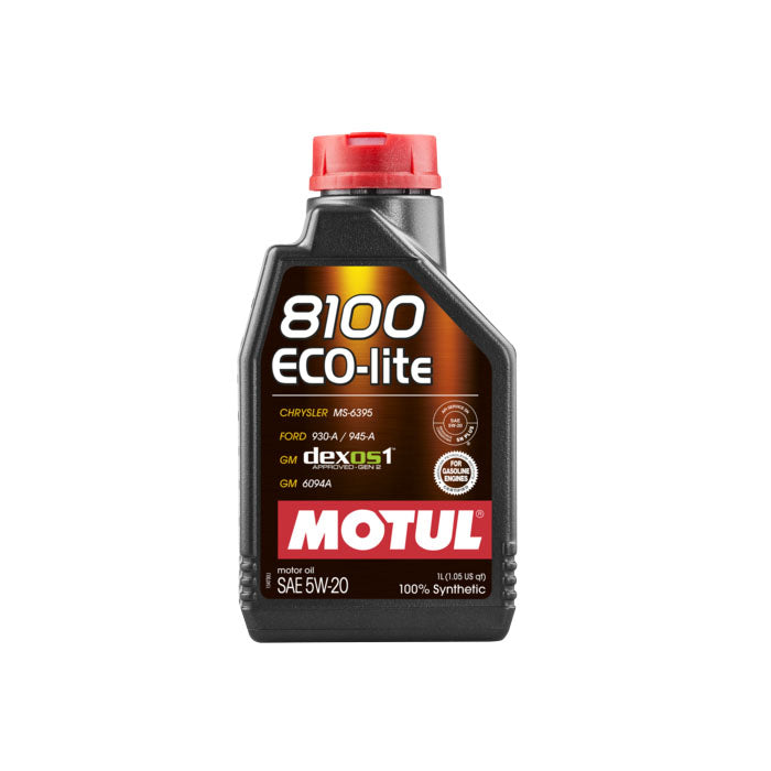 Motul 8100 Eco-Lite 5W20 Motoröl (Ford, Chevrolet, Opel, GM...) 1L