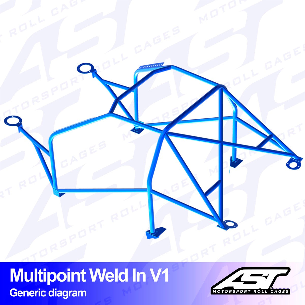 AST Überrollkäfige V1 Einschweißbarer 10-Punkt-Überrollkäfig für Honda Civic EJ2 2-Türer-Coupé - The Performance Shop | Your #1 Source for Performance Parts