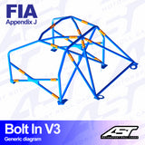 AST Überrollkäfige V3 Bolt-In 6-Punkt-Überrollkäfig für Honda Civic AG / AH / AF / AS - FIA - The Performance Shop | Your #1 Source for Performance Parts