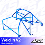 AST Überrollkäfige V2 Einschweißbarer 8-Punkt-Überrollkäfig für Audi A3 8L – 3-Türer, FWD - The Performance Shop | Your #1 Source for Performance Parts