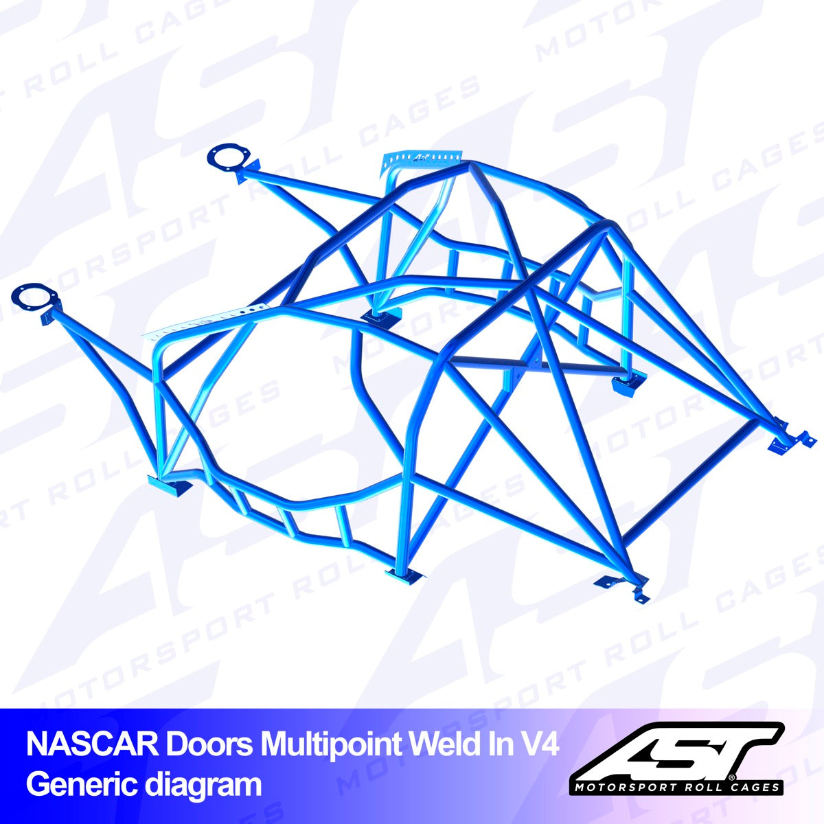 AST Überrollkäfige V4 Nascar Einschweißbarer 10-Punkt-Überrollkäfig für Nissan 200SX S14 / S14A - The Performance Shop | Your #1 Source for Performance Parts