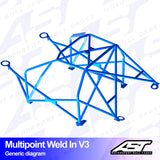 AST Überrollkäfige V3 Einschweißbarer 10-Punkt-Überrollkäfig für Audi A3 8L – 3-Türer, Quattro - The Performance Shop | Your #1 Source for Performance Parts