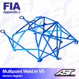 AST Überrollkäfige V5 Einschweißbarer 10-Punkt-Überrollkäfig für Alfa 147 – FIA - The Performance Shop | Your #1 Source for Performance Parts