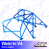 AST Rollcages V4 Einschweißbarer 8-Punkt-Überrollkäfig für Volvo 945 - The Performance Shop | Your #1 Source for Performance Parts