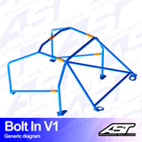 AST Rollcages V1 Bolt-In 6-Punkt-Überrollkäfig für Ford Escort MK1 – 2-Türer – FIA - The Performance Shop | Your #1 Source for Performance Parts