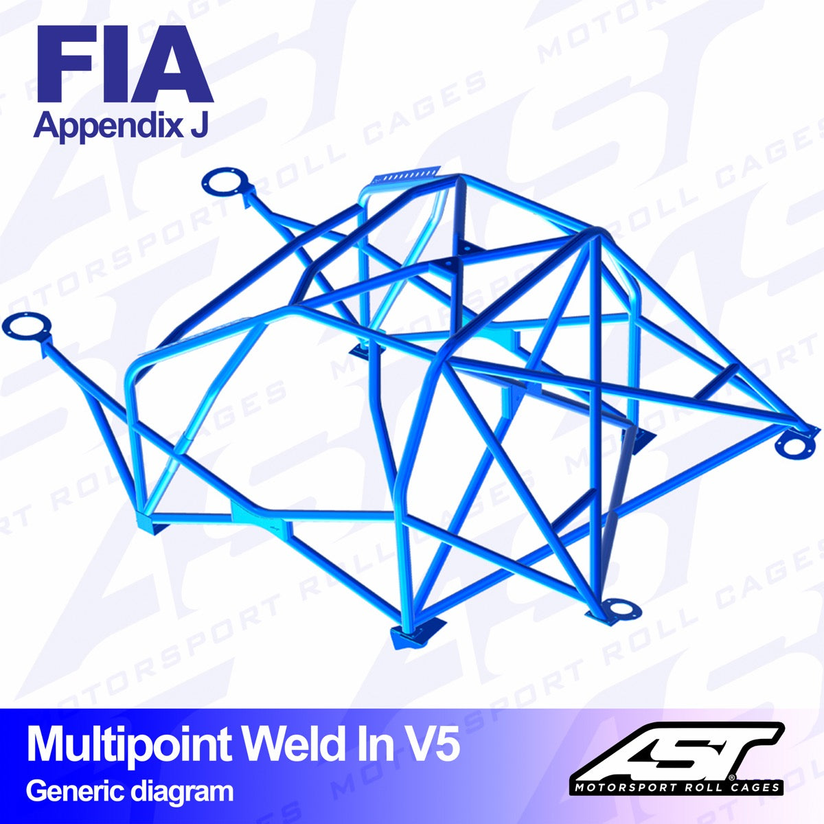 AST Überrollkäfige V5 Einschweißbarer 10-Punkt-Überrollkäfig für Opel Vectra A 4-türige Limousine, FWD – FIA - The Performance Shop | Your #1 Source for Performance Parts