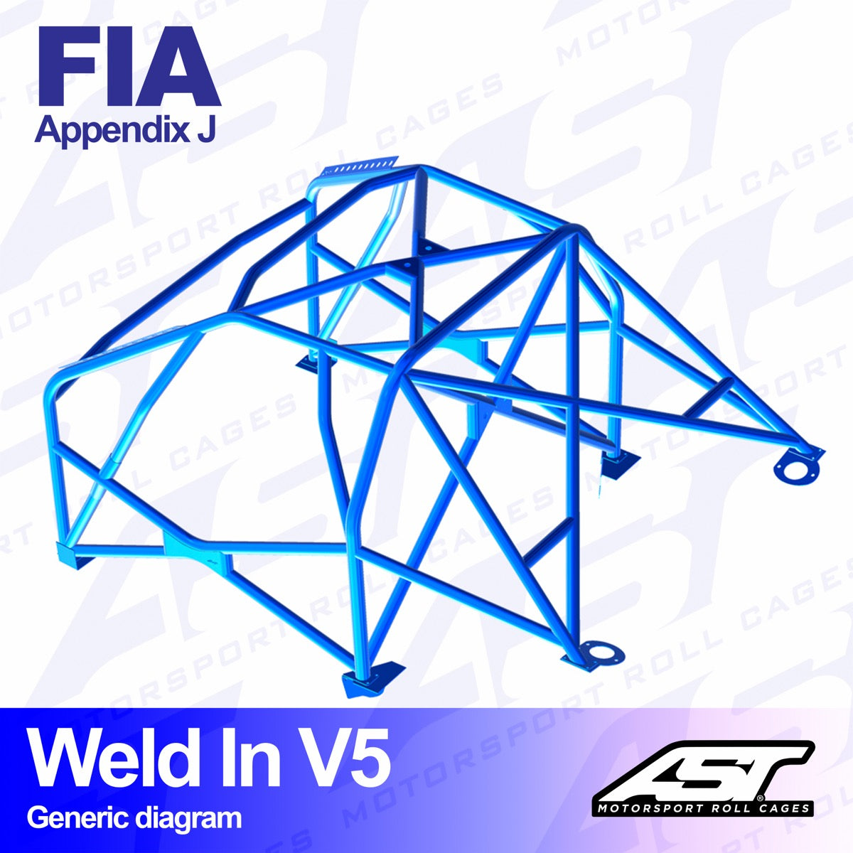 AST Überrollkäfige V5 zum Einschweißen, 8-Punkt-Überrollkäfig für Renault Dauphine – FIA - The Performance Shop | Your #1 Source for Performance Parts