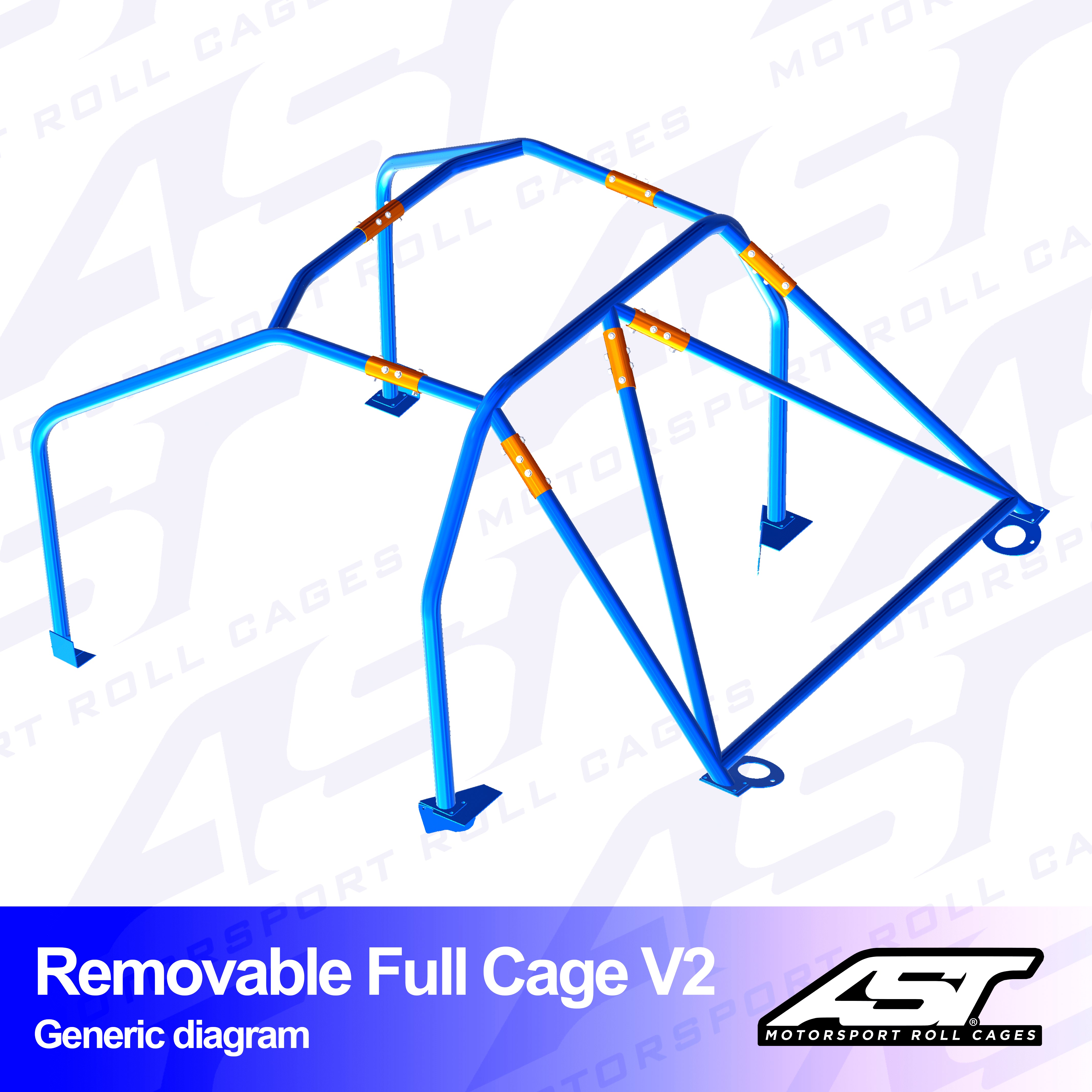 AST Überrollkäfige V2, abnehmbarer, verschraubter 6-Punkt-Überrollkäfig für Audi S3 8V – 5-Türer, Sportback, Quattro - The Performance Shop | Your #1 Source for Performance Parts