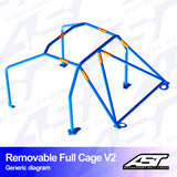 AST Rollcages V2 Abnehmbarer, verschraubter 6-Punkt-Überrollkäfig für Audi A3 8V – 5-Türer, Sportback, Quattro - The Performance Shop | Your #1 Source for Performance Parts