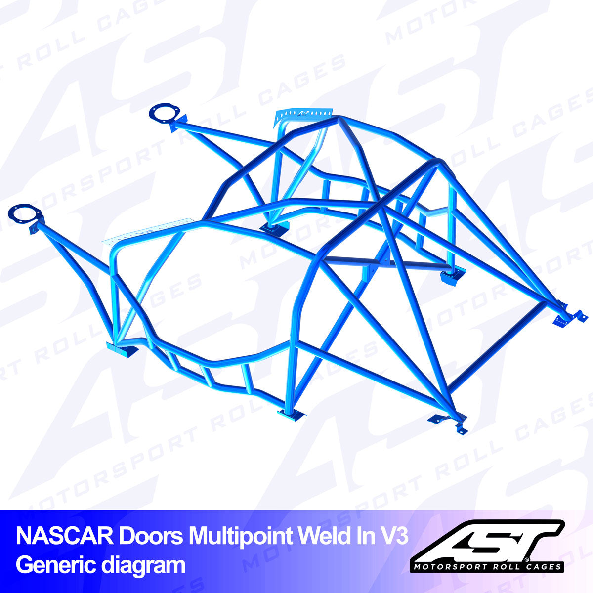 AST Überrollkäfige V3 Nascar Einschweißbarer 10-Punkt-Überrollkäfig für BMW E36 Limousine - The Performance Shop | Your #1 Source for Performance Parts