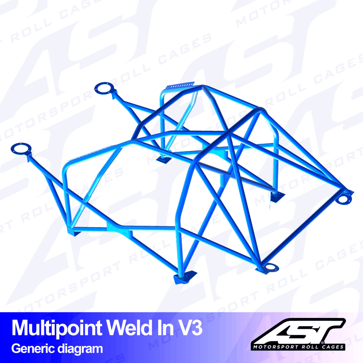 AST Überrollkäfige V3 Einschweißbarer 10-Punkt-Überrollkäfig für BMW 3er E91 (Touring) – FIA - The Performance Shop | Your #1 Source for Performance Parts