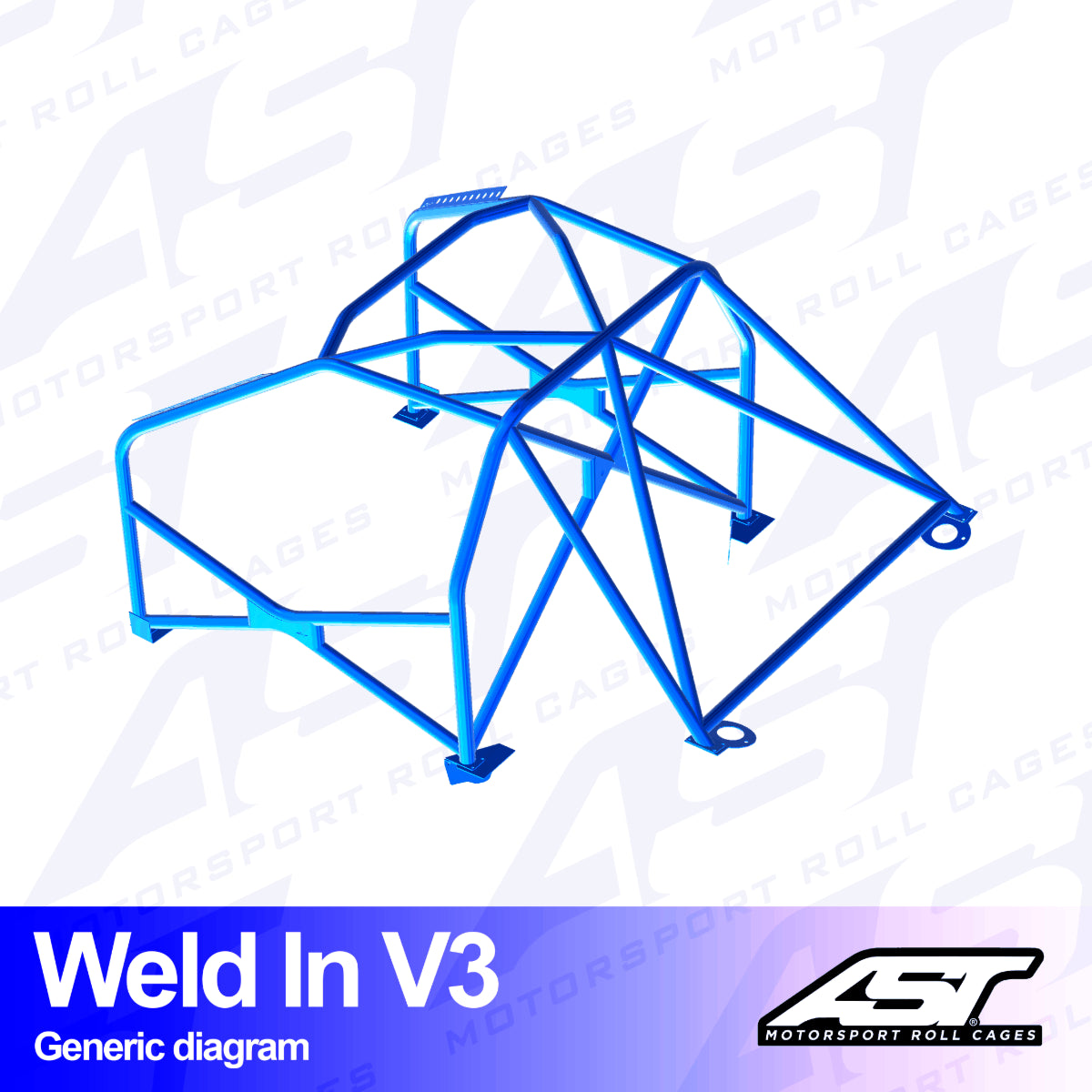 AST Rollcages V3 Einschweißbarer 8-Punkt-Überrollkäfig für Volvo 145 - The Performance Shop | Your #1 Source for Performance Parts