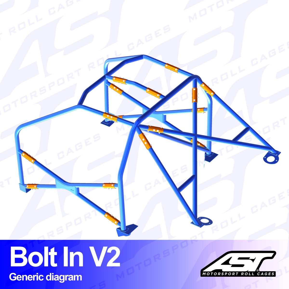 AST Rollcages V2 Bolt-In 6-Punkt-Überrollkäfig für Fiat Panda 4x4 – FIA - The Performance Shop | Your #1 Source for Performance Parts