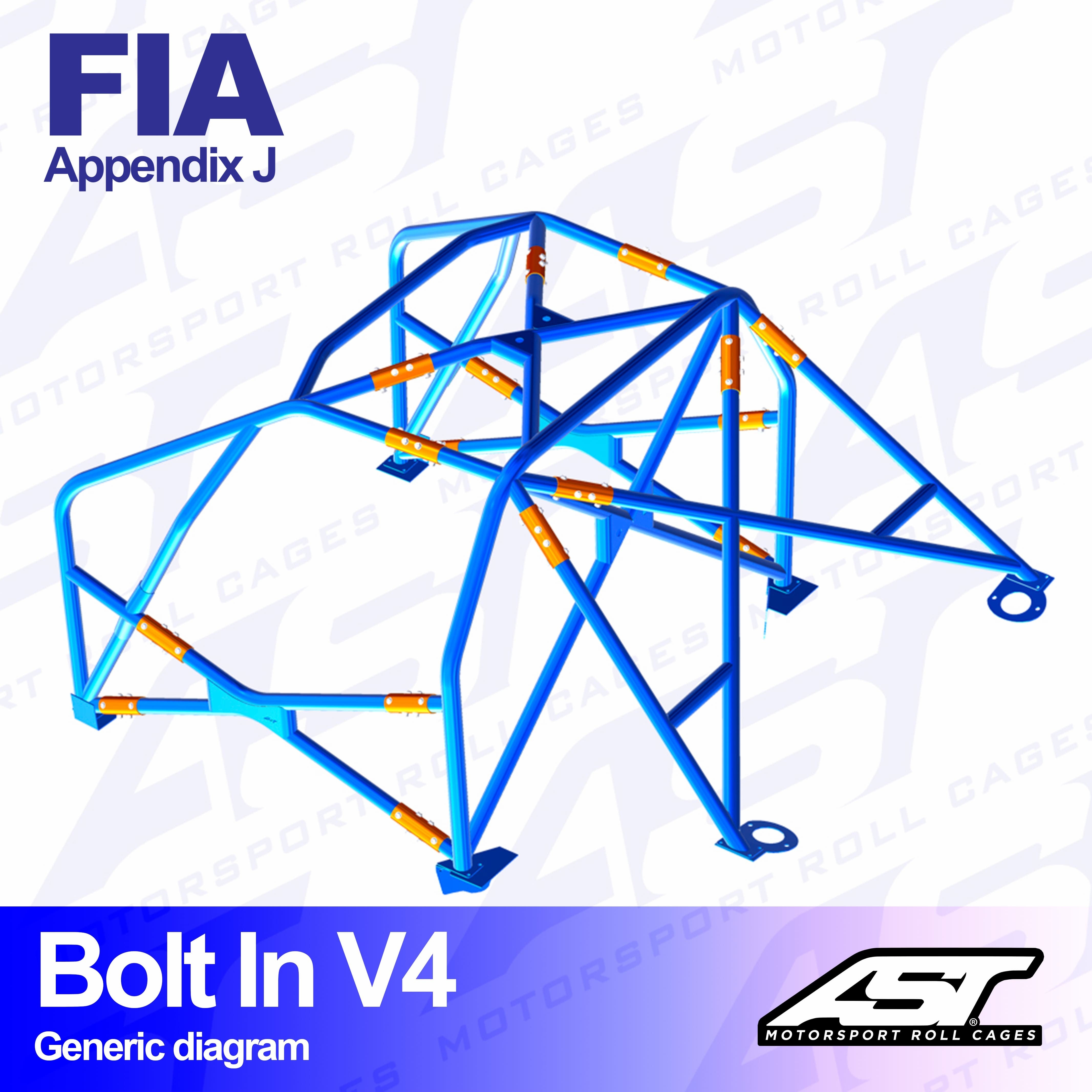 AST Überrollkäfige V4 Bolt-In 6-Punkt-Überrollkäfig für BMW E36 Coupé – FIA - The Performance Shop | Your #1 Source for Performance Parts