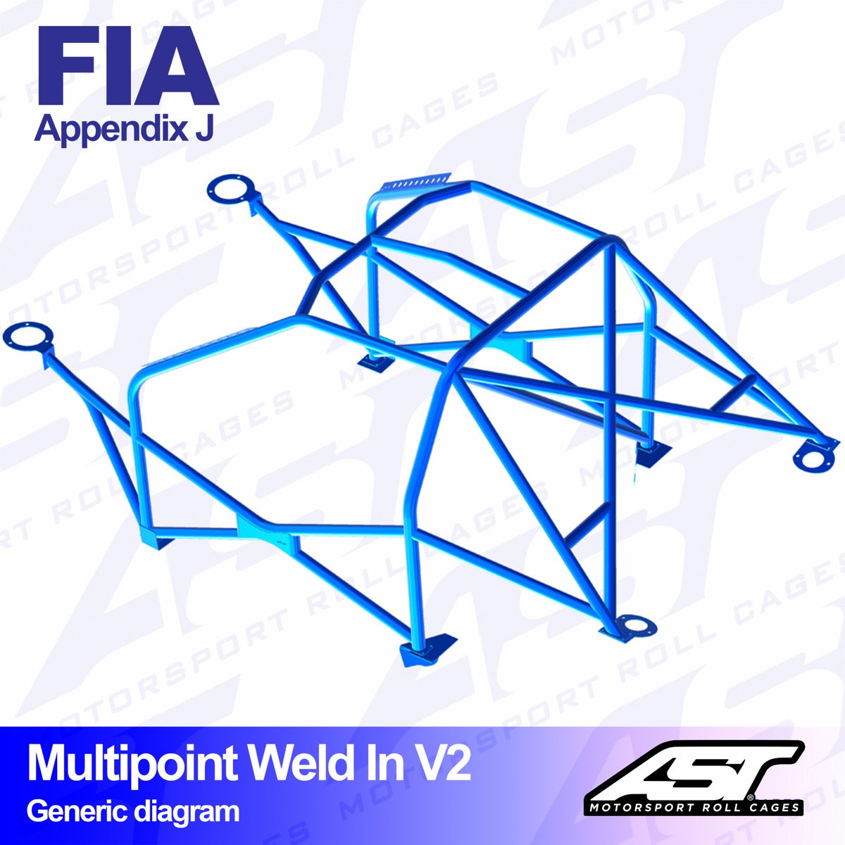 AST Überrollkäfige V2 Einschweißbarer 10-Punkt-Überrollkäfig für Honda Civic AG / AH / AF / AS - FIA - The Performance Shop | Your #1 Source for Performance Parts