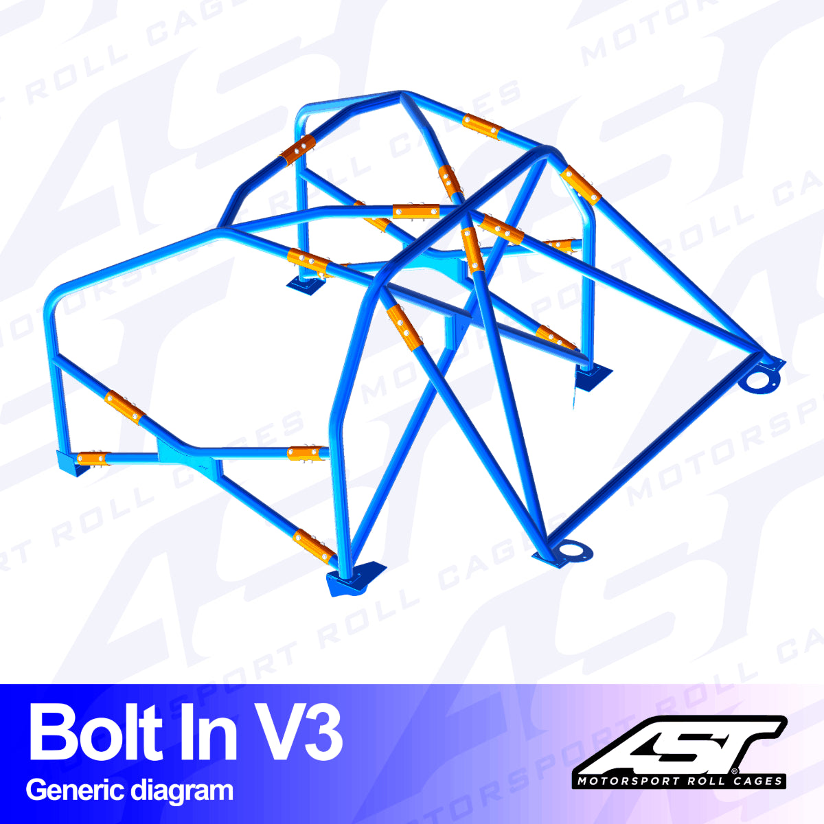 AST Überrollkäfige V3 Bolt-In 6-Punkt-Überrollkäfig für Honda Civic EJ2 2-Türer Coupé – FIA - The Performance Shop | Your #1 Source for Performance Parts