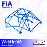 AST Überrollkäfige V5 Einschweißbarer 8-Punkt-Überrollkäfig für Mercedes C123 – FIA - The Performance Shop | Your #1 Source for Performance Parts