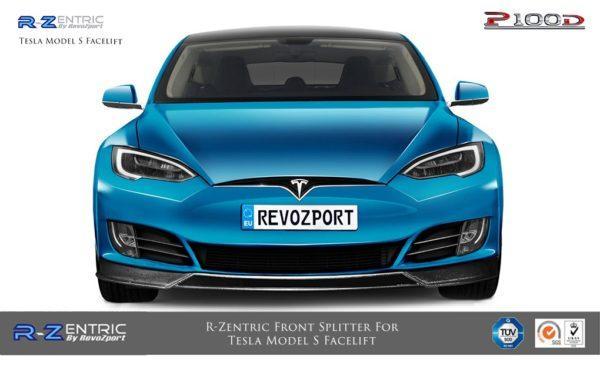 RevoZport Carbon Frontlippe für Tesla Model S Facelift "R-Zentric"