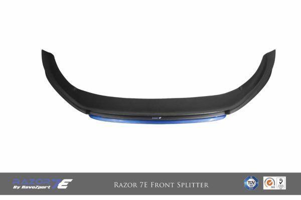 RevoZport Carbon front lip for Volkswagen e-Golf MK7|Golf 7 "Razor 7E"