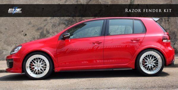 RevoZport GFK fender extensions for Volkswagen Golf MK6|Golf 6 GTI "Razor"