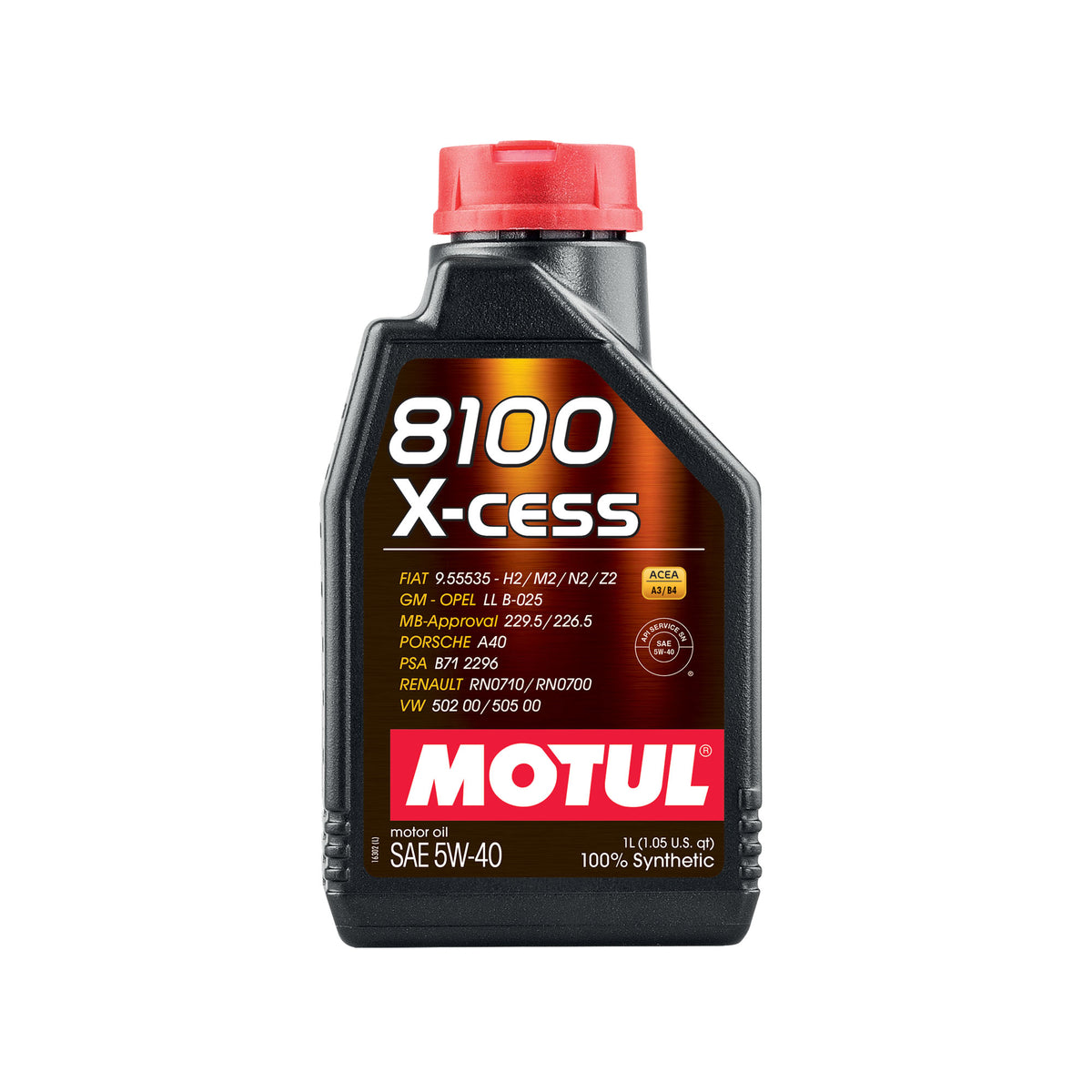 Motul 8100 X-Cess 5W40 Motoröl (Mercedes, Porsche, VW, GM...) 1L