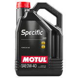 Motul 0W40 Spezifisches A40-Motoröl (Porsche) 5L - The Performance Shop | Your #1 Source for Performance Parts