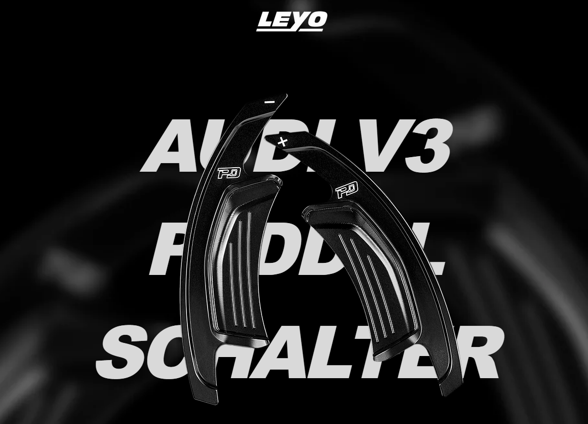 Leyo Aluminium Schaltwippen für Audi S-Tronic V3 (schwarz) - The Performance Shop | Your #1 Source for Performance Parts