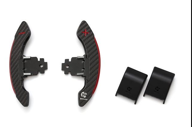 3DDesign Carbon Schaltwippen passend für BMW FXX M-Fahrzeuge roter Indikator - The Performance Shop | Your #1 Source for Performance Parts