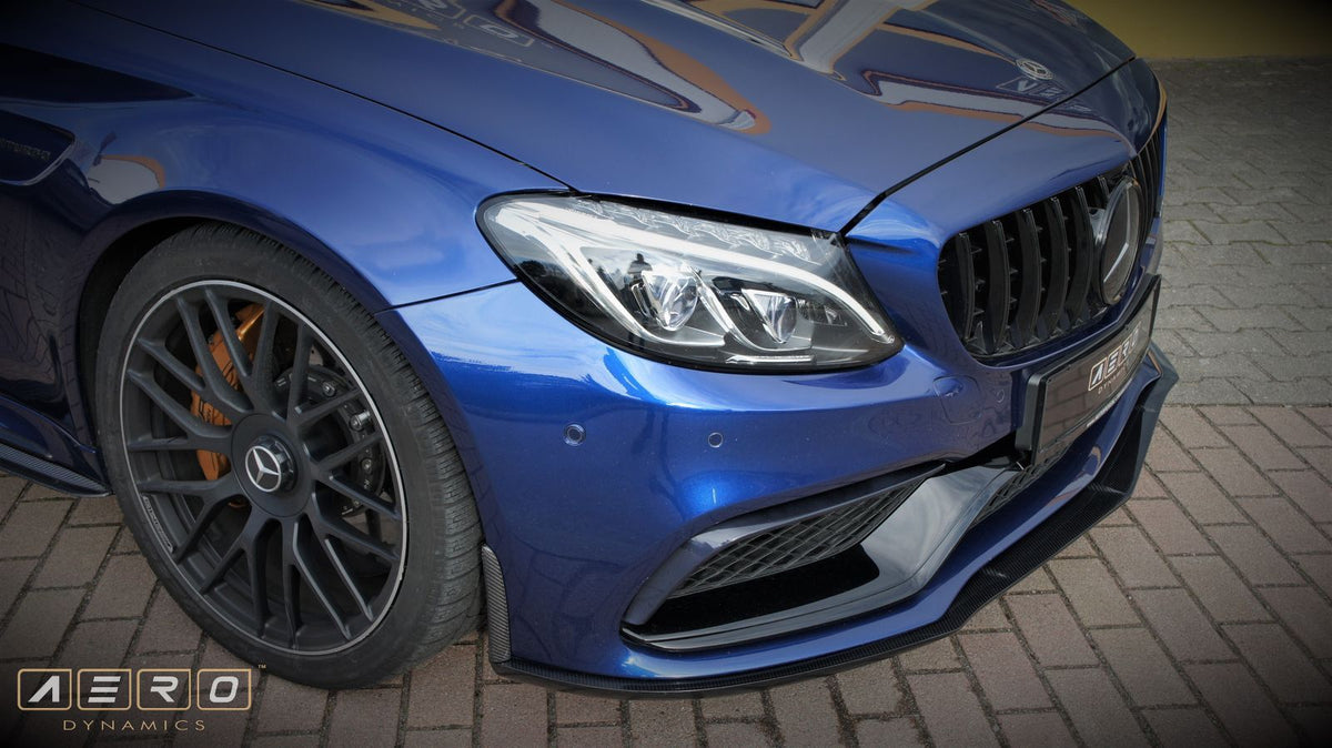 AERO Dynamics Frontlippe für Mercedes Benz C-Klasse A205|C205 C63 AMG|C63S AMG Köper Carbon glänzend - The Performance Shop | Your #1 Source for Performance Parts