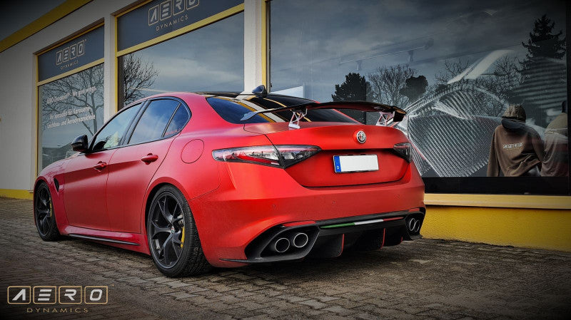 AERO Dynamics Heckflügel für Alfa Romeo Giulia|Giulia QV Quadrifoglio GT Style Köper Carbon Grobgewebt matt - The Performance Shop | Your #1 Source for Performance Parts