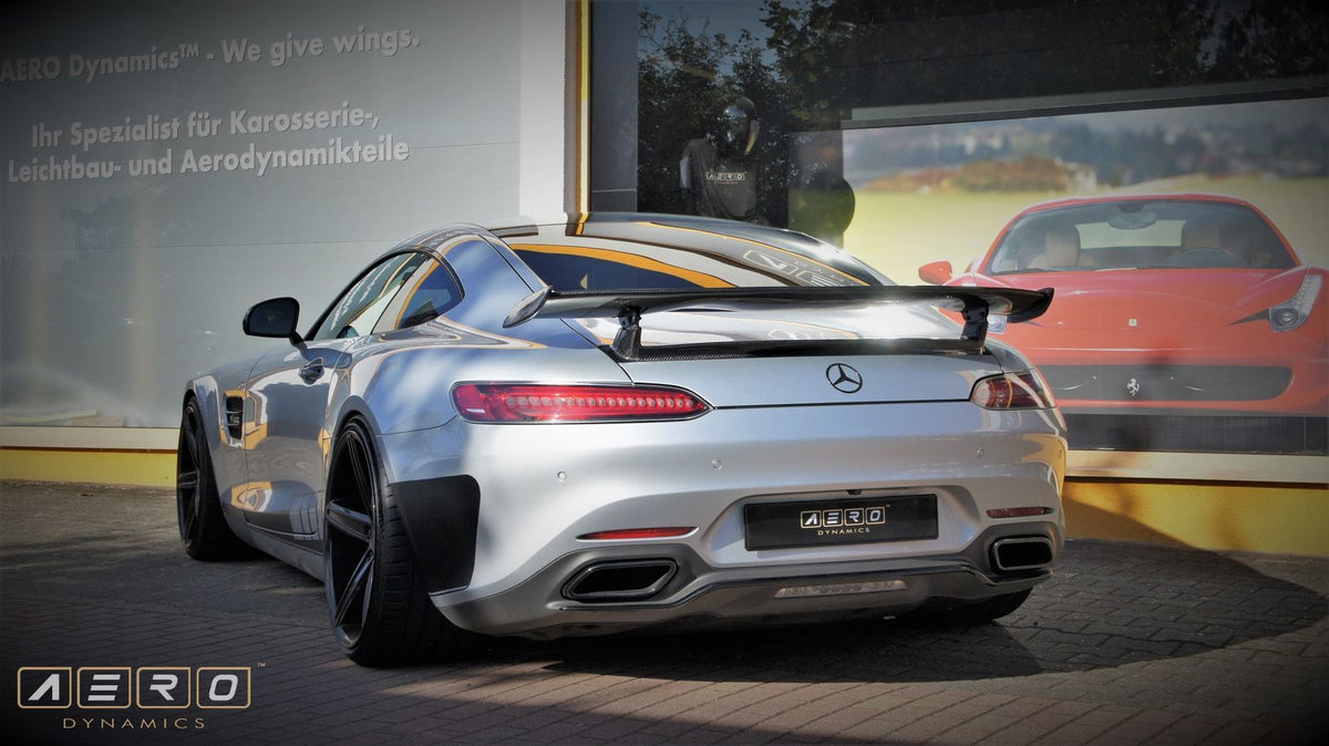 AERO Dynamics Heckflügel für Mercedes Benz C190|R190 AMG GT|AMG GTS|GTC Coupe GT/GTC/GTS Leinen Carbon glänzend - The Performance Shop | Your #1 Source for Performance Parts